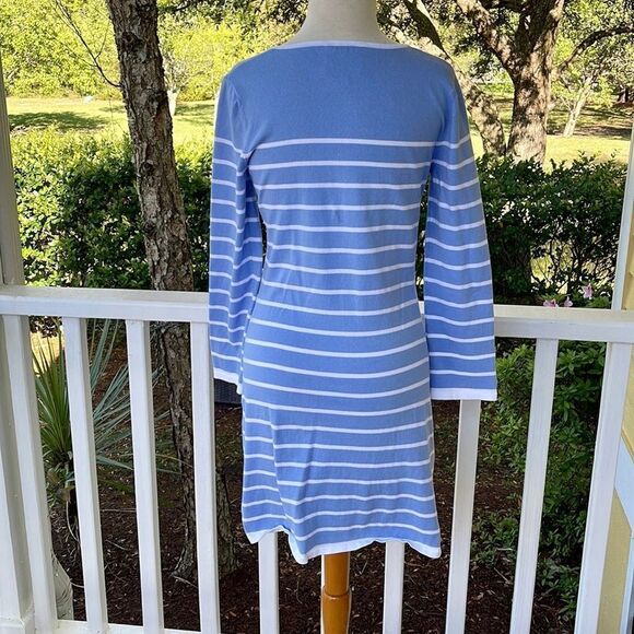 Sail To Sable L/S Striped Dress - Picture 2 of 4